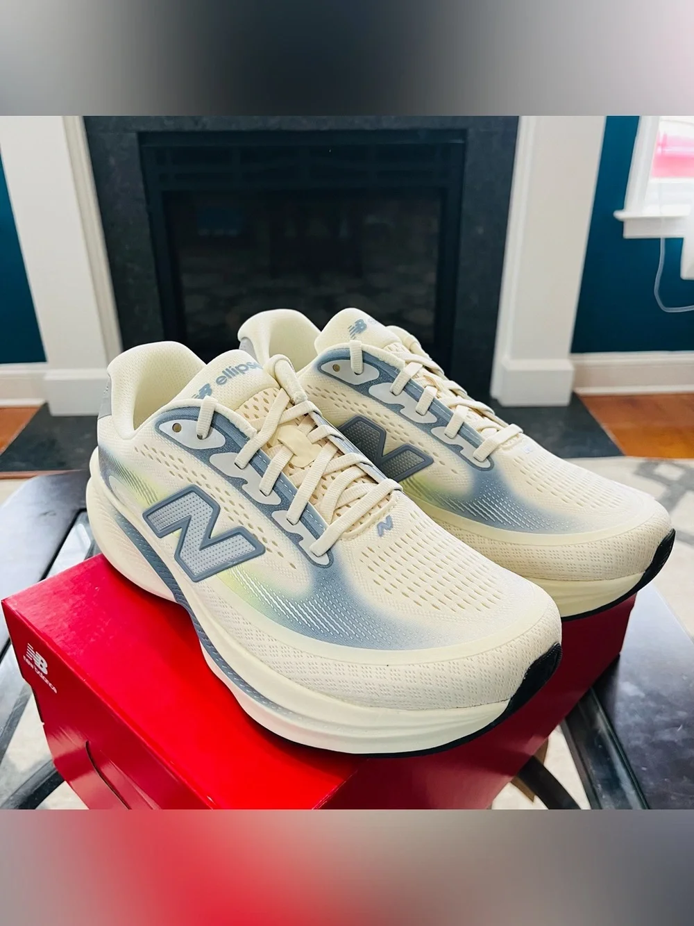 Sz 8.5 New Balance Fresh Foam X Ellipse v1 Men’s Running Shoes ‘Beige Blue’ NWB